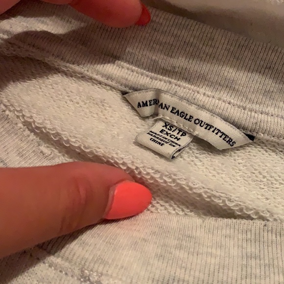 Oversized Cropped Ripped Detailed Sweater - Picture 5 of 6